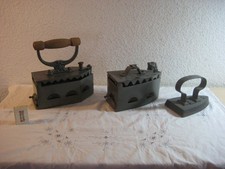 3x antikes Bügeleisen /