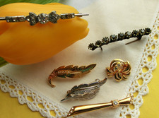 6 alte Broschen Anstecknadel