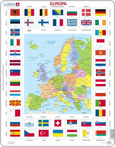 Larsen puzzle europa mit - larsen,