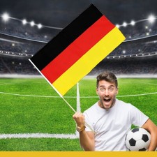 Stabfahne mit Holzstab Flagge Deutschland Fanartikel Sport Support Anfeuern