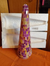 LUMIDA Casa LED-Pyramide Mosaikglas 5h-Timerfunktion 