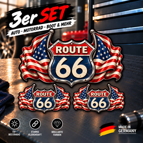 Route aufkleber usa - route, 66