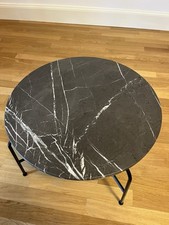 Rolf Benz 947 Graphit Couchtisch (60cm, Anthrazit Marmoriert)