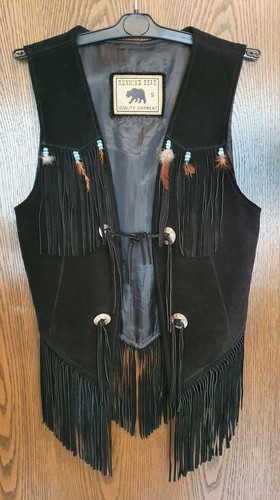 Herren weste leder cowboy - herren,