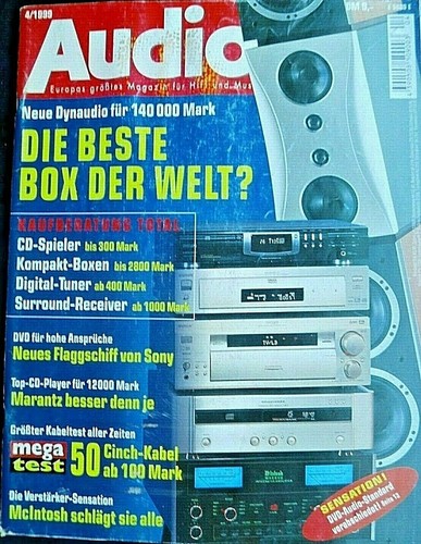 Audio dynaudio - audio, 4/99,dynaudio
