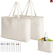 2 Stück Groß Einkaufstasche