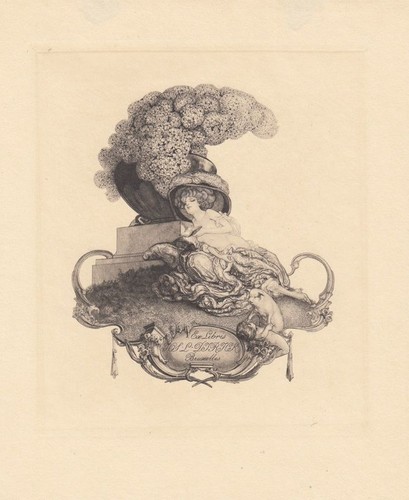 Exlibris bookplate - exlibris,