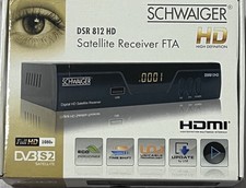 SCHWAIGER DSR812HD SAT-Receiver Full HD HDMI USB Mediaplayer Time Shift schwarz