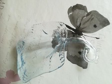 TISCHVASE liegend GLASBLÄSEREI Glasvase VASE Glasblüte Blumenvase groß ROSENVASE