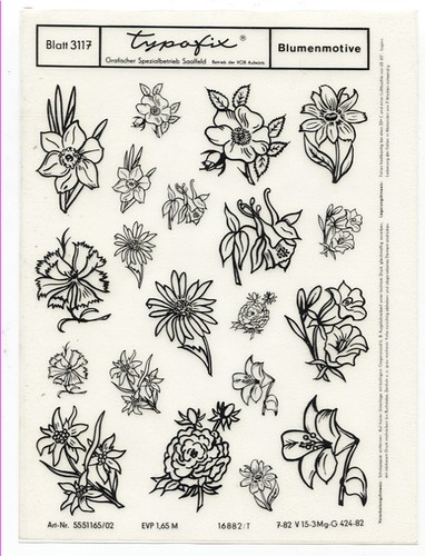 Typofix 3117 blumenmotive - |,