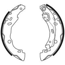 Bremsbackensatz hinten für