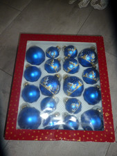 1 x großer Kasten DDR Lauscha Weihnachkugeln Christbaumschmuck Anfang 90er Jahre