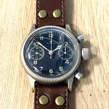 [262] - Tutima - Glashütte UROFA 59 / Fliegerchronograph / WWII vergoldetes Werk
