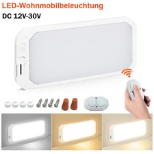 Wohnmobil Wohnwagen 12V 24V LED  Innenbeleuchtung Deckenlampe Strahler Dimmbar.