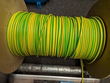 1 Meter laufender Meter Erdungskabel Aderleitung H07V-K Kabel Grün-Gelb  16mm²