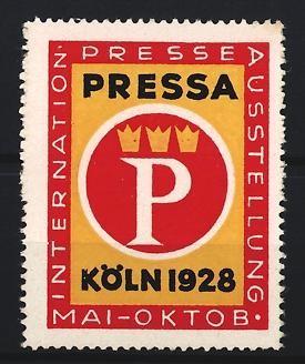 Reklamemarke köln pressa - reklamemarke,