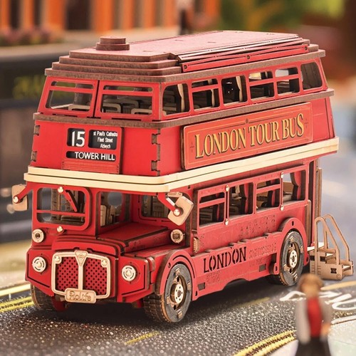 Robotime london tour bus - robotime,
