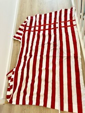 2 Gardinenschals rot weiß gestreift