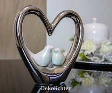 Deko Skulptur Herz aus Keramik