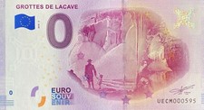 Geldschein 0 Euro Caves Lacave FRANCE2018 Nr. Palindrom 595