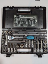 HAZET 885 N Steckschlüssel-Satz | 6-Kant | 32-teilig | 10mm (3/8") +3 Zusätze
