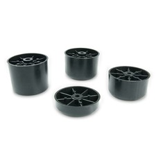 4–16x runde Möbelfüße PVC
