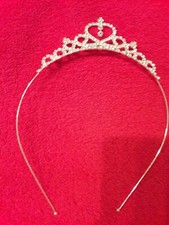 Luxus Strass Perlen Haarreif Hochzeit Braut Kommunion Haarschmuck Haarspange