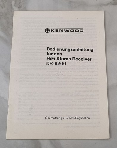 Kenwood 6200 - kenwood, kr-6200