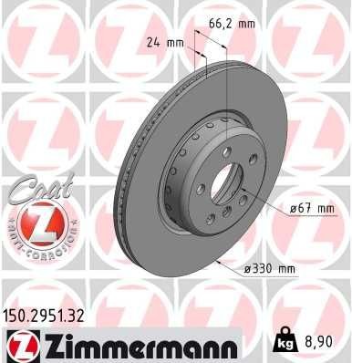 Zimmermann bremsscheibe - 2x,