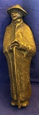 Vintage Achatit Figur H 35 cm Schäfer o.ä. ? wirkt w. Bronze Naturstein besch.