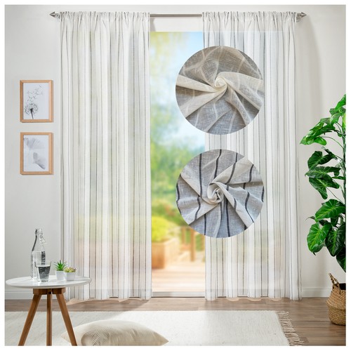 Vorhang leinen transparent - vorhang,