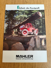 Mahler Elefant Forst Prospekt Traktor Schlepper Forstarbeit brochure 12