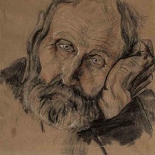 Peter Janssen zugeschrieben Männerporträt unsigniert Pastell 1 Hälfte 20 Jhd