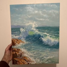 Handgemaltes meeresbild - , –