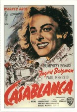 Cinema Filmkarte "Casablanca", Humphrey Bogart, Ingrid Bergmann