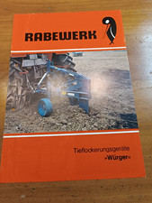Prospekt Rabewerk Tieflockerungsgeräte  traktor schlepper Brochure 18