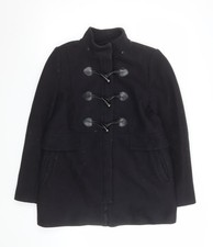 Schwarzer Dufflecoat Damen