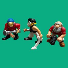 Fisher Price 3x Pirat 1994 Figur Kanonier Schiff Segler Vintage Piraten #