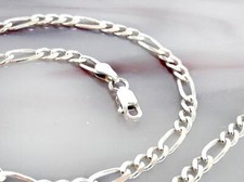 Figaro Armband Silber 925 17-21cm 3,7 mm Figaroarmband echt Sterlingsilber sg172