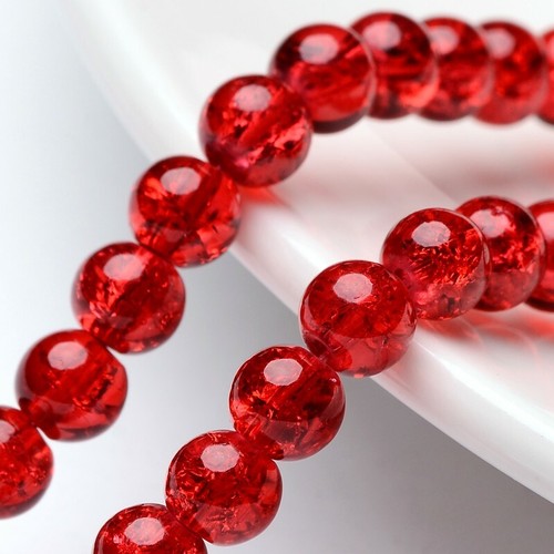 Crackle glas perlen 10 - crackle,