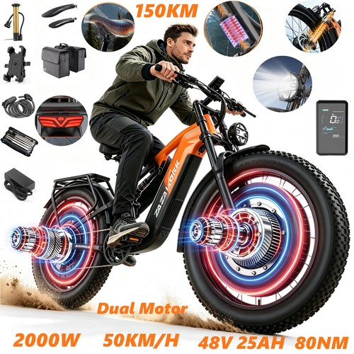 2000w dual motor fatbike - 2000w,
