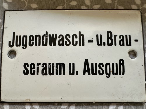 Altes emaille schild - altes, emaille-schild
