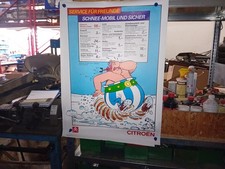 Citroen Werbung Plakat Obelix original NOS
