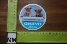 Alter Aufkleber Musik HiFi Audio TV Auto-Radio Anlage ONKYO High Fidelity (MMD)