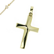 Kreuz Kreuzanhänger 333 Gold 8 kt  Neu Kommunion Konfirmation Taufe auch Kette 