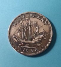 Britische Münze 1938 Half