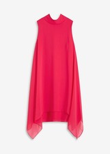 Neu Chiffonkleid Schalkragen