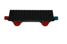 Lego® Eisenbahn Waggon 4,5V TRAIN Aufbau schwarz 16x6 Magnete WAGON ZUG