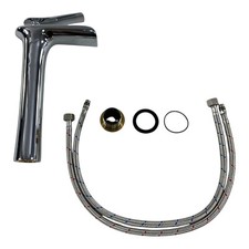 AIMADI Wasserfall Waschtisch-Armatur – Einhebelmischer Chrom, Druckmontage