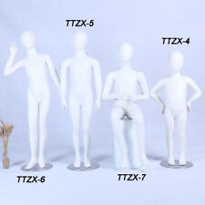 Egghead  Schaufensterpuppe  weiß matt lackiert Kinderpuppe Neu mit Metallplatte